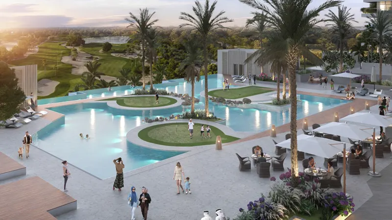 Islands Golf in Serene Pool -Golf Greens